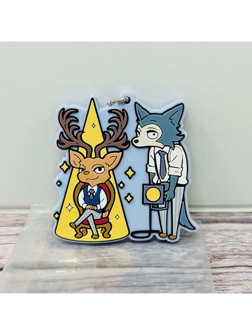Beastars Legoshi & Louis Rubber Keychain Official Japan Import US Seller